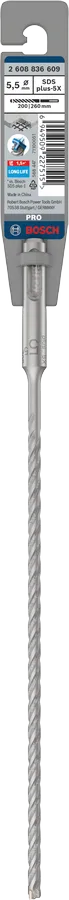 PRO SDS plus-5X Hamerboor, 5,5 x 200 x 260 mm