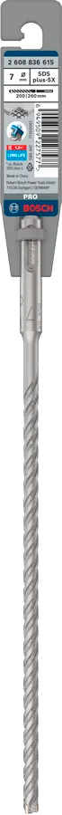 PRO SDS plus-5X Hamerboor, 7 x 200 x 260 mm