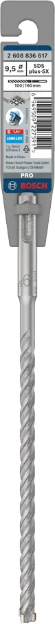 PRO SDS plus-5X Hamerboor, 9,5 x 100 x 160 mm