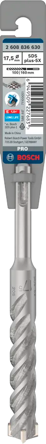 PRO SDS plus-5X Hamerboor, 17,5 x 100 x 160 mm