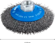 Bosch PRO Metal Clean Schuine Borstel 100×0,3 mm