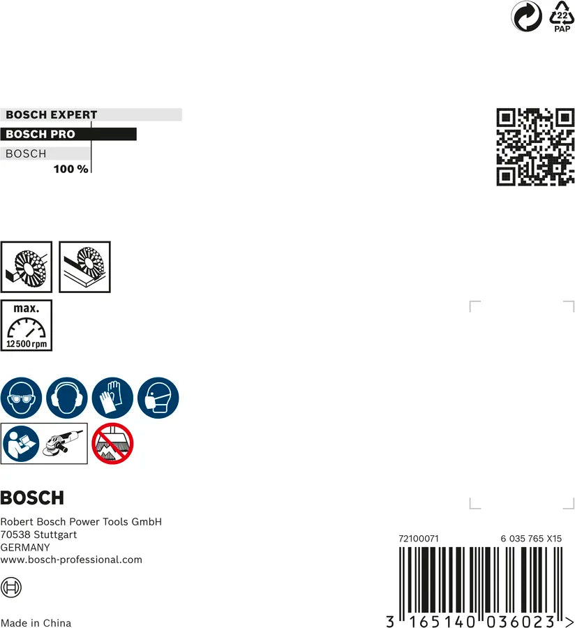 Bosch PRO Metal Heavy Schuine Borstel 100×0,5 mm