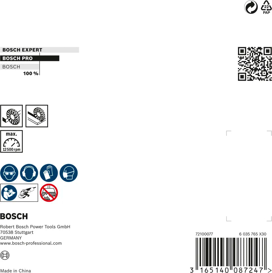 Bosch PRO Metal Heavy Schuine Borstel 115×0,5 mm