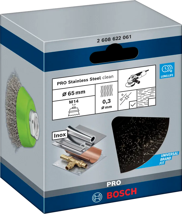 Bosch PRO RVS Komborstel 65,75 x 0,3 mm