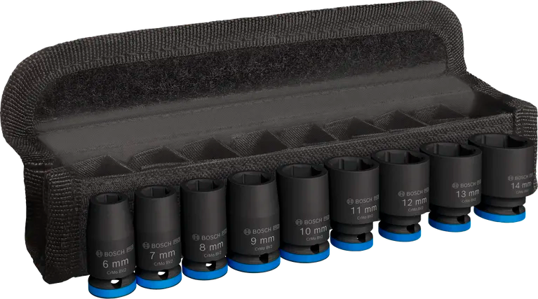 Dopsleutelset 1/2" - 10 - 27 mm - 9-delig