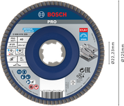 Bosch PRO X571 lamellenschijf 125 mm G40 X-Lock