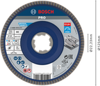 Bosch PRO X571 lamellenschijf 125 mm G80 X-Lock