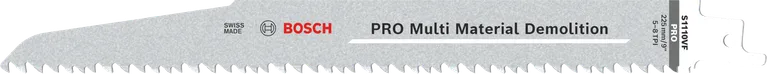 Bosch PRO Multi Material Demolition S1110VF Zaagblad, 225 x 22 x 1,6 mm