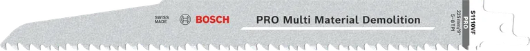 Bosch PRO Multi Material Demolition S1110VF Zaagblad, 225 x 22 x 1,6 mm, 2-delig