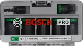 Bosch PRO Impact doppenset met adapter 1/2″ – 7-delig