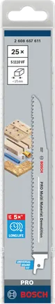 Bosch PRO Multi Material Demolition S1110VF Zaagblad, 225 x 22 x 1,6 mm