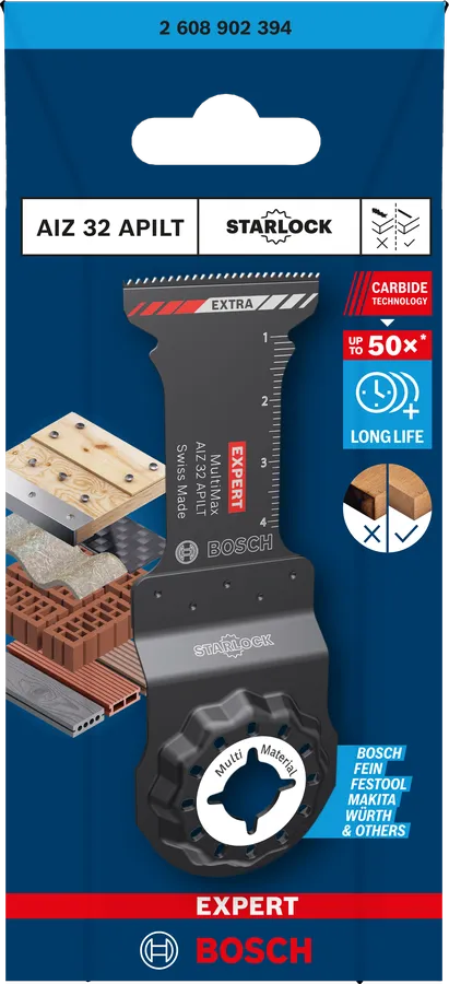 Bosch EXPERT MultiMax AIZ 32 APILT Multitool Zaagblad 32 x 45 mm – 1 stuk