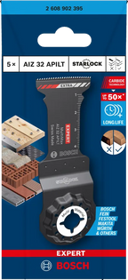 Bosch EXPERT MultiMax AIZ 32 APILT Multitool Zaagblad 32 x 45 mm – 5 stuks
