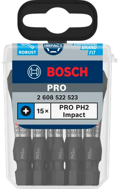 Bit PH2 - 55 mm - 15st