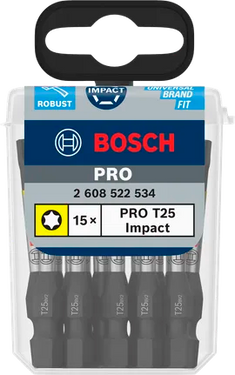 Bit T25 - 55 mm - 15st