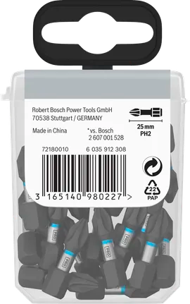 Bosch PRO Phillips Slagschroefbit PH2, 25 mm (25-delig)