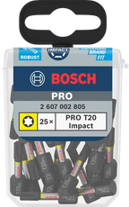 PRO Torx slagschroefbit T20, 25 mm