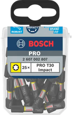 PRO Torx slagschroefbit T30, 25 mm