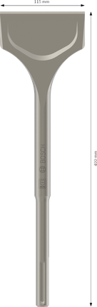 PRO SDS Max 5C Spadebeitel 115 x 400 mm