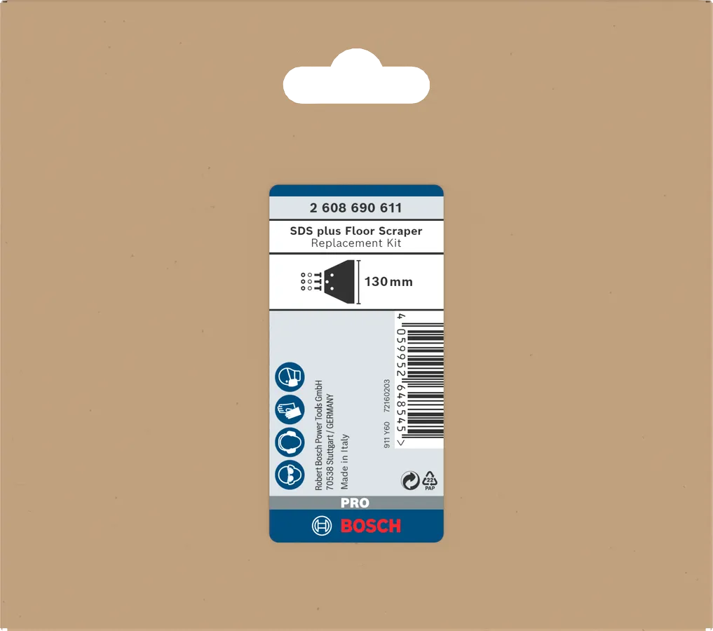 PRO SDS Plus Vloerschraper Vervangingsset