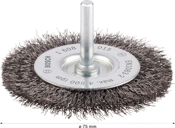 PRO Metal Clean Schijfborstel Rechte Schacht 75 x 0,2 mm