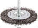 PRO Metal Clean Schijfborstel Rechte Schacht 75 x 0,2 mm