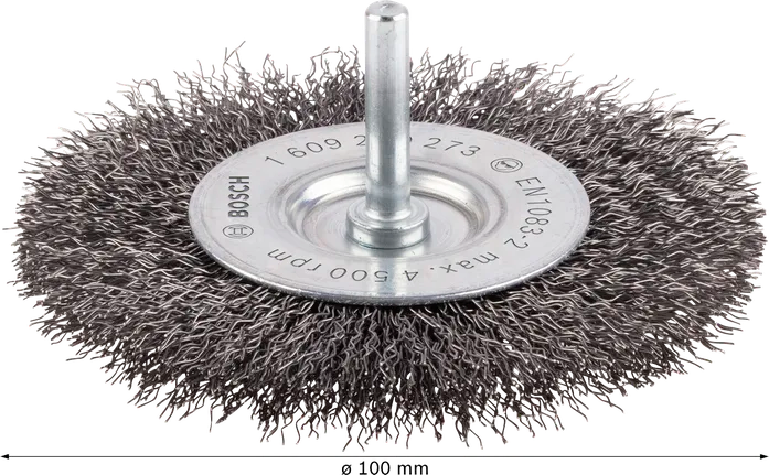 PRO Metal Clean Schijfborstel Rechte Schacht 100 x 0,3 mm