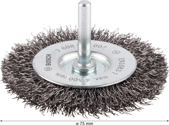 PRO Metal Clean Schijfborstel Rechte Schacht 75 x 0,3 mm