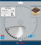 Bosch PRO Wood cirkelzaagblad, 250 x 3,2 x 30 mm, T60