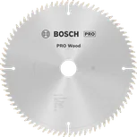 Bosch PRO Wood cirkelzaagblad, 254 x 2,5 x 30 mm, T80