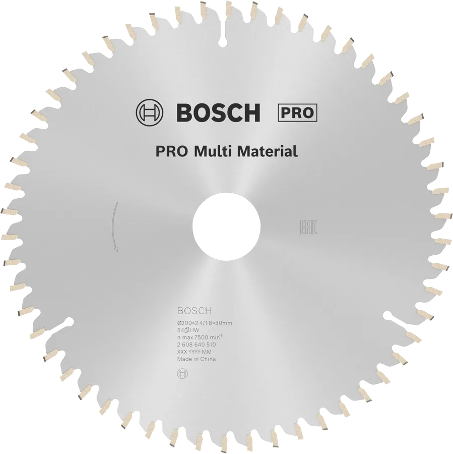 Bosch PRO Multi Material cirkelzaagblad, 190 x 2,4 x 20 mm