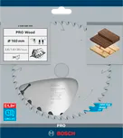 PRO Wood cirkelzaagblad, 160 x 2,6 x 20 mm, T24