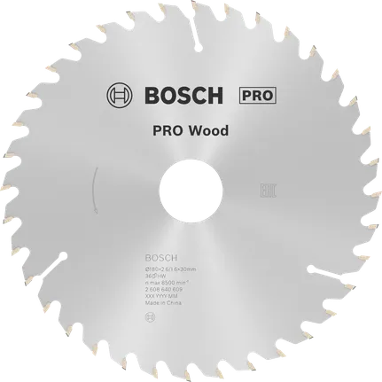 PRO Wood cirkelzaagblad, 180 x 2,6 x 30 mm, T36