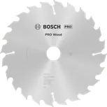 Bosch PRO Wood cirkelzaagblad, 230 x 2,8 x 30 mm, T24