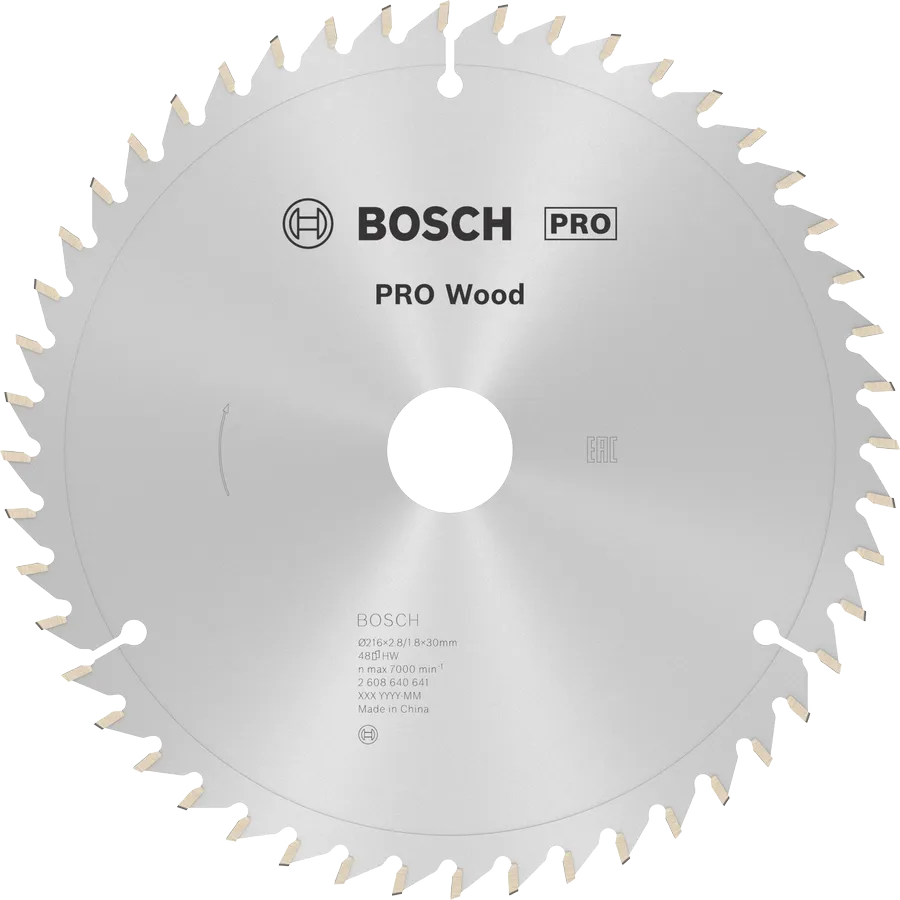 Bosch PRO Wood cirkelzaagblad 216 mm T48