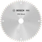 Bosch PRO Wood cirkelzaagblad, 250 x 3,2 x 30 mm, T60