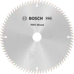 Bosch PRO Wood cirkelzaagblad, 250 x 3,2 x 30 mm, T80