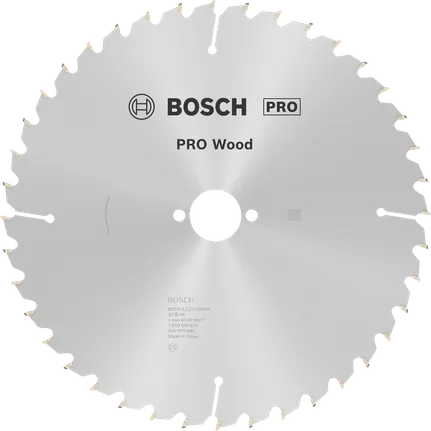 Bosch PRO Wood Cirkelzaagblad – 250 x 3,2 x 30 mm, T40