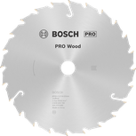 Bosch PRO Wood cirkelzaagblad, 190 x 2,4 x 20 mm, T24