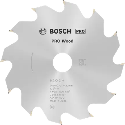 Bosch PRO Wood cirkelzaagblad, 130 x 2,4 x 20 mm