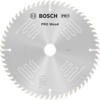 &nbsp;Bosch PRO Wood cirkelzaagblad, 254 x 3,2 x 30 mm, T60