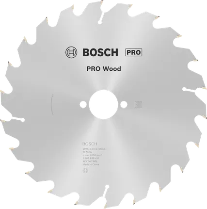 Bosch PRO Wood Cirkelzaagblad 216 x 2,6 x 30 mm, T22