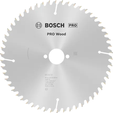 Bosch PRO Wood Cirkelzaagblad 216 x 2,6 x 30 mm, T54