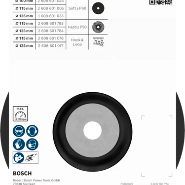 PRO Steunpad Zacht 125 mm M14