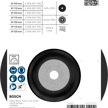 PRO Steunpad Zacht 115 mm M14
