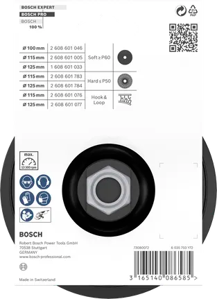 PRO Backing Pad 115 mm M14 Klittenband