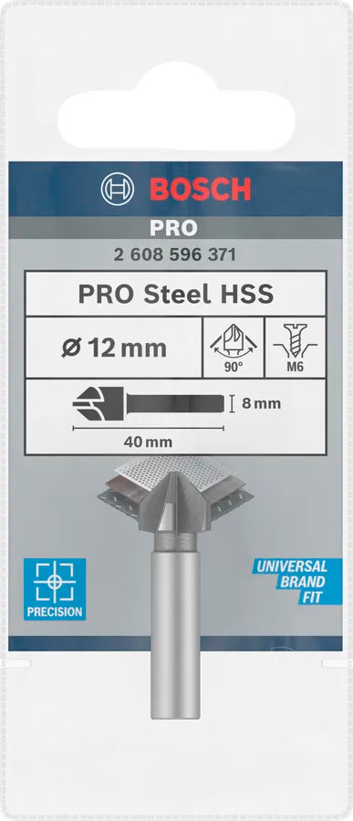PRO Steel HSS Verzinkboor