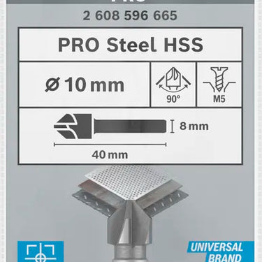 PRO Steel HSS Verzinkboor