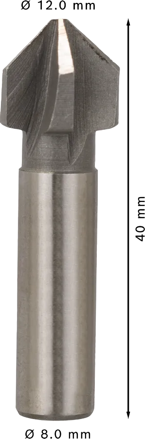 PRO Steel HSS Verzinkboor