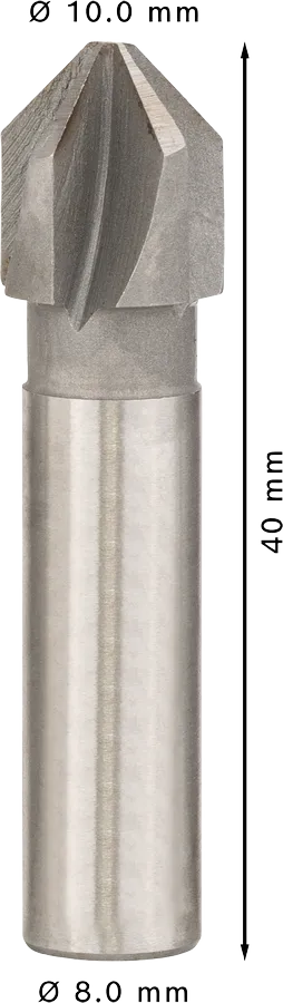 PRO Steel HSS Verzinkboor